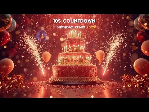 🎂 Happy Birthday Countdown Song 2025 🎉 Ultimate Remix | 10s Celebration Music & Fireworks Show 🎵