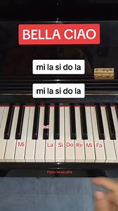 Bella Ciao ✨ #easy #pianotutorial #pianolesson #pianomusicalite | Piano Musicalité