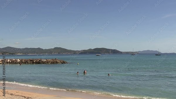 vue de la plage de la ville touristique de La Ciotat