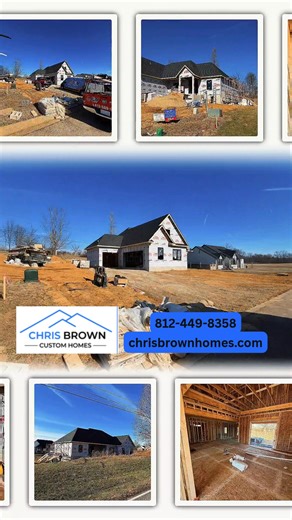 🏡 A peek at 5600 Lenox Drive! Framed and ready for the next steps— proof that great homes start with strong foundations. This home is already sold, but we love showing our progress! #ChrisBrownHomes #NewburghIN #CustomHomeBuild #HomeInProgress#QualityCraftsmanship | Chris Brown Homes