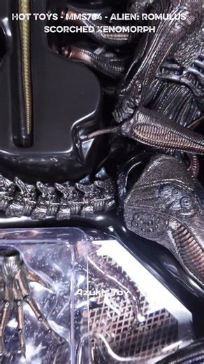 Quick Unboxing - Hot Toys MMS784 Alien: Romulus Scorched Xenomorph Full video 🎥 Coning Soon . Order @pop_collectibles #hottoys #alien #alienromulus #unboxing #xenomorph | Azukis Jck