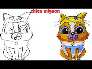 COMMENT DESSINER UN CHIEN KAWAII 🐶 comment dessiner un chien kawaii