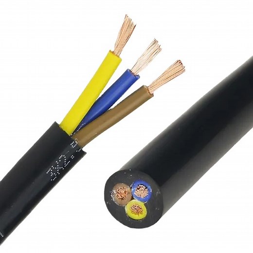 [Hot Item] H07rn-F 3G4mm2 Flexible Rubber Cable for Heavy Duty Uses Oil Resistant and Flame Retardancy