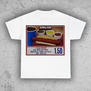 Kirkland Signature Hot Dog (costco) T-shirt, Hot Dog Lover Gift, Costco Hotdog and Soda Shirt, Costco Shirt, Costco Hot Dog Tee, Graphic Tee - Etsy