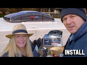 MAXXFAN!!! DELUXE INSTALL | Self Build Camper Van MaxxFan Fitting | MaxxAir Fan!!!