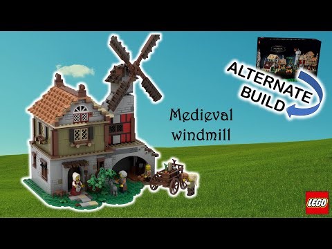 Lego 10332 Alternate Build - How to build a windmill from the medieval town square!