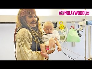Johnny Depp Dresses Up As Captain Jack Sparrow To Cheer Up Children At The Hospital In Spain