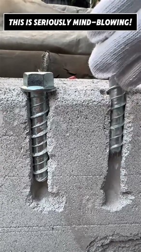 Screw Trick for Concrete Easy and Strong Fix #smarttricks #easywaytomake