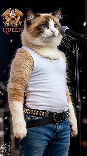 Ragdoll Cat Band | Queen – "Another One Bites the Dust" Freddie Mercury the cat and the Ragdoll cat band perform Queen’s legendary hit “Another One Bites the Dust.” Purr-fection meets classic rock in one epic performance. #queen #cutecat #funnycat #catlover #freddiemercury | Maged M