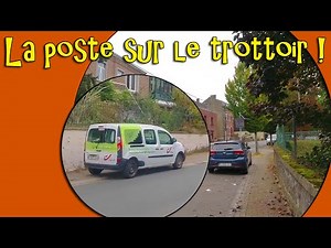 Bravo la Bpost, rouler sur le trottoir, c'est tellement respectueux des piétons ...
