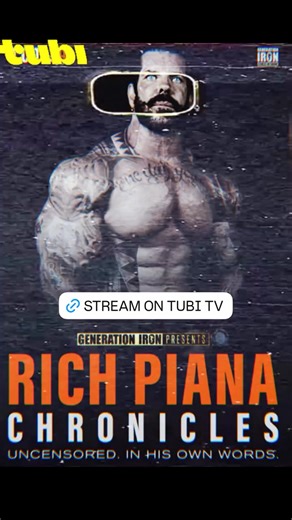 Stream Rich Piana Chronicles on TUBI https://tubitv.com/movies/692240/rich-piana-chronicles?link-action=play&tracking=google-feed&utm_source=google-feed&brid=hq31ku8N7fWoEpYbSPDi-Q | Generation Iron