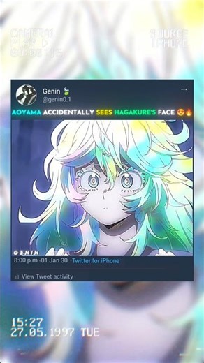 Aoyama Accidentally Sees Hagakure's face 😍🔥#myheroacademia #edit #mha #amv #anime