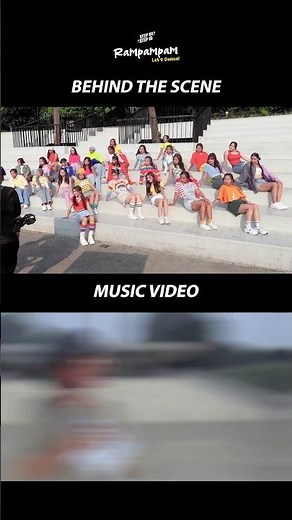 Behind the scene vs Music video #RampampamLetsDance