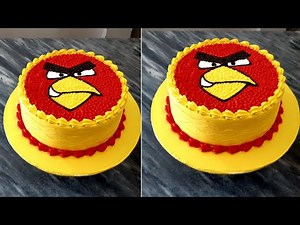 Angry birds cake l how to make a Angry birds cake design l birthday cake