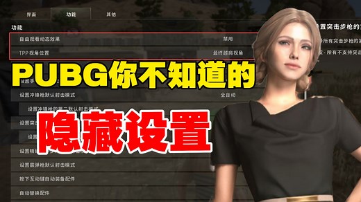PUBG那些不为人知的设置！为什么你总是看不见人？职业选手都在用的神秘画面调整一讲你就懂！