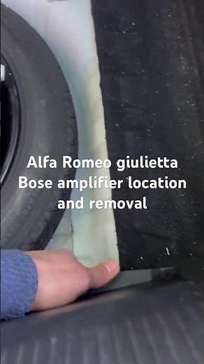 Alfa Romeo giulietta Bose amplifier location and removal for repair #amplifiers