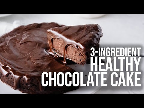 3-Ingredient Healthy Chocolate Cake