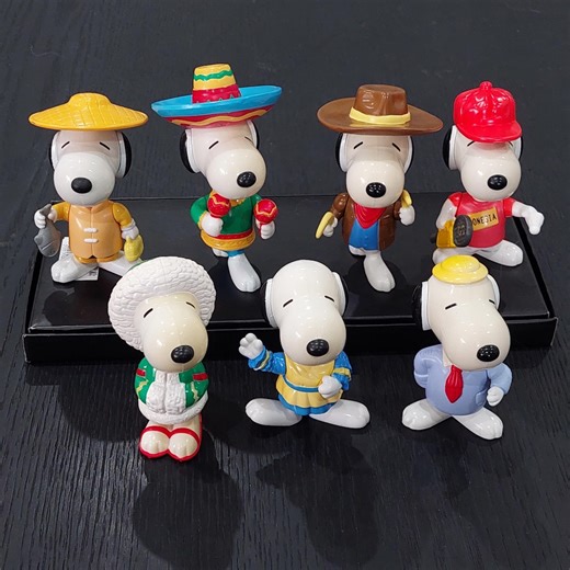 Vintage Snoopy World Tour Toys: 1999 Mcdonalds Happy Meal Figures - Etsy