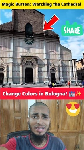 Magic Button: Watching the Cathedral Change Colors! 🏰✨ #Shorts #AnwarNexus