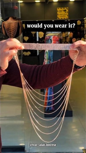 Would You Wear This Stunning Back Chain Jewelry? 😍 #viral #jewellery #shorts #fashion