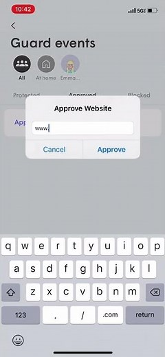 How do I approve a website