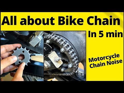 Yamaha FZ chain noise | Motorcycle chain noise | Bike chain adjustment