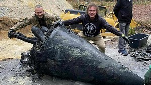 German Nazi V-2 rocket uncovered in Polish village