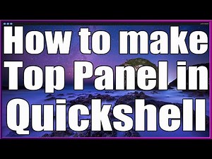 How to Create a Simple Panel in Quickshell For Hyprland