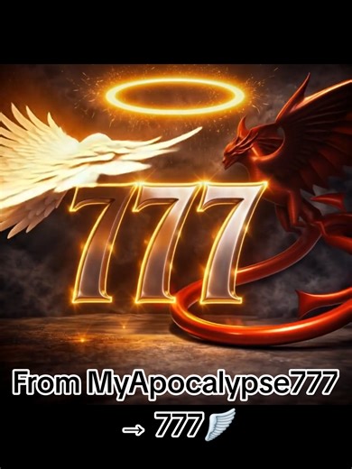 From MyApocalypse777 → 777🪽MyApocalypse777🪽 was about the ending. Because apocalypse means revelation. But now… we are past that moment. This page is no longer about what is being revealed. It is about what comes after. 777🪽 represents choice. Light and darkness exist in all of us. Good and evil walk the same path. But who we become is decided by what we choose. This is not just a name change. This is the next chapter. #777 #Revelation #LightAndDark #SpiritualChoice #Awakening