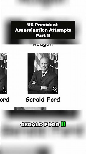Ford's Close Calls: Surviving Two Assassination Attempts in Weeks! #shorts