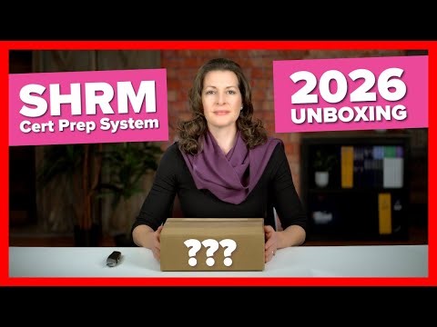 2026 SHRM Unboxing – SHRM Certification Prep System Books