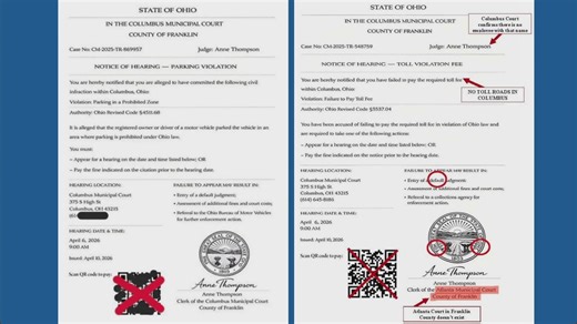 Ohio AG, BMV warn of text scam claiming unpaid parking, toll fines
