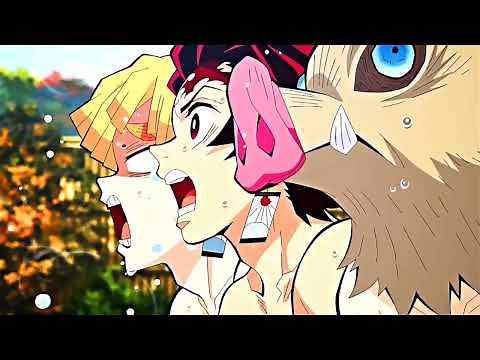 Tanjiro Zenitsu and Inosuke training (Twixtor Clips + 4K Quality)Anime: Demon slayer