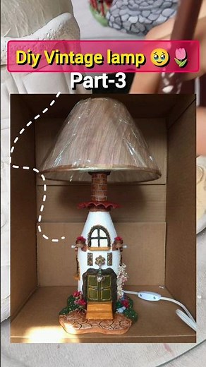 diy lamp from waste glass bottle 🥹🌷 |Part-3| #diy #lamp #youtubeshorts