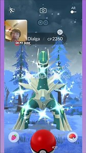 Shiny Dialga from the Free GO Pass (January 2026) #shinypokemon #pokemongo #shinydialga #dialga