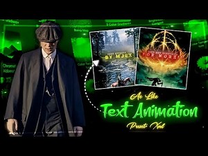 AE-Like Text Animation Presets for Alight Motion ✨ | Smooth Typing XML Effects 2025