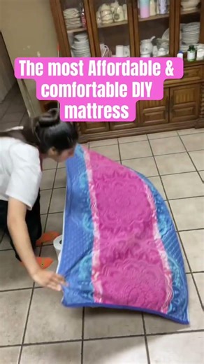 Here’s how to make your own DIY mattress #fypシ #helpmemakethismakesense #viral #diy