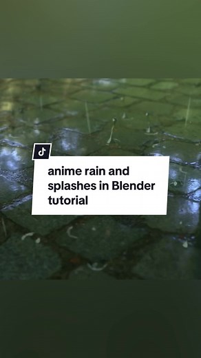 Anime Rain and Splashes in Blender Tutorial