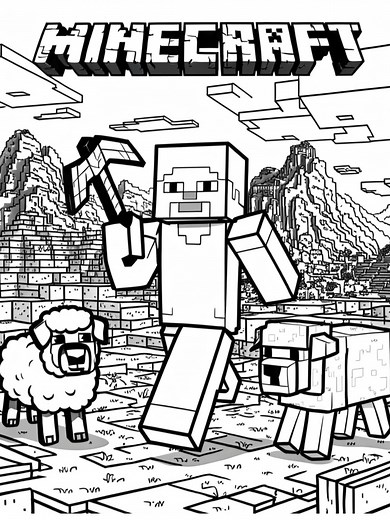 Desenhos para Colorir Minecraft - Grátis e Prontos para Imprimir