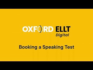 How to Book the Oxford ELLT Digital Speaking Test |Step-by-Step Guide