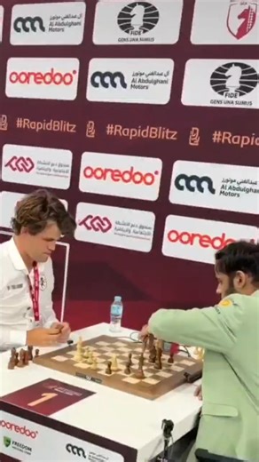 Magnus hits the table again a rare flash of emotion from the World Champion. Blitz!. | Stanley Magu