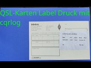 QSL Labeldurck mit CQRLOG und gLabels