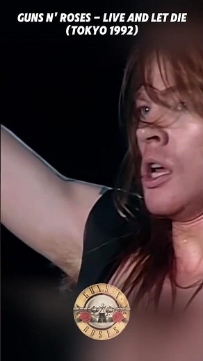 🔫 Guns N' Roses 🌹- Live And Let Die (Live in Japan 1992) #gunsnroses #lyrics #rock #music #concert