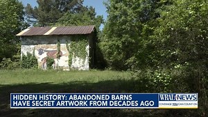 Hidden history: Abandoned barns have secret artwork from decades ago