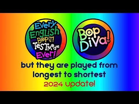 Every English Bop It Test Mode Ever... But They Play From Longest To Shortest (2024 Update!)
