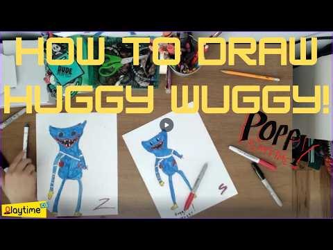 How to draw Huggy Wuggy!