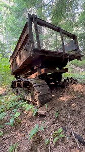 This tracked dump trailer sits at the mining camp of a mine that dates back to 1892! #pnw #offcourseexplorations #mineexplorer #mineexploration #lostmine #abandonedmine #history | The Official Off Course Explorations Page