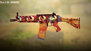 Codm 【Grau 5.56 45-赛场灵凤】去掉动态logo就是把普通蓝皮