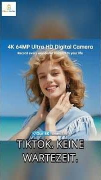 Digitalkamera 4K mit WLAN: Perfekte Vlogs & Selfies mühelos aufnehmen! 📷✨