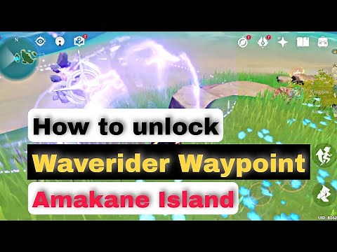 How to Unlock Waverider Waypoint on Amakane Island - Inazuma